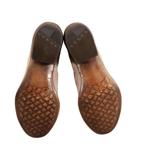 Corkys Shoes Womens 10 Booties Fashion Leather Double Zip Perforated Block Heel - Picture 13 of 16